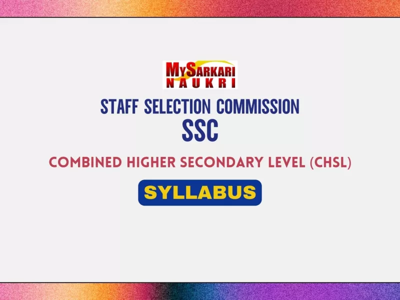 SSC CHSL Syllabus