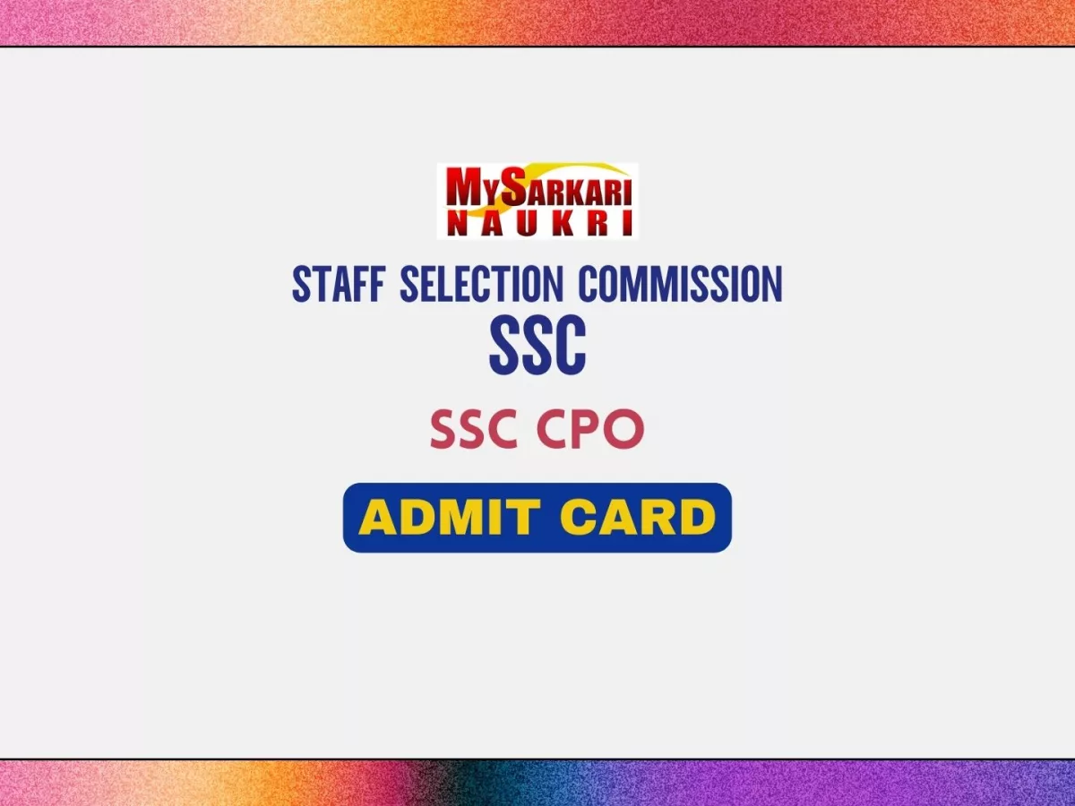 SSC CPO Admit Card