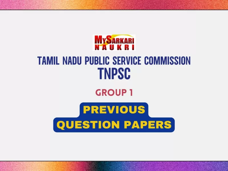 TNPSC Group 1 Previous Question Papers