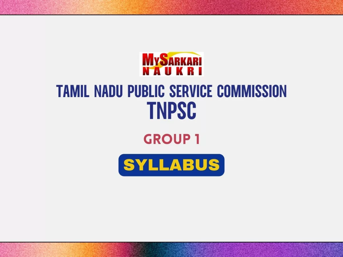 TNPSC Group 1 Syllabus