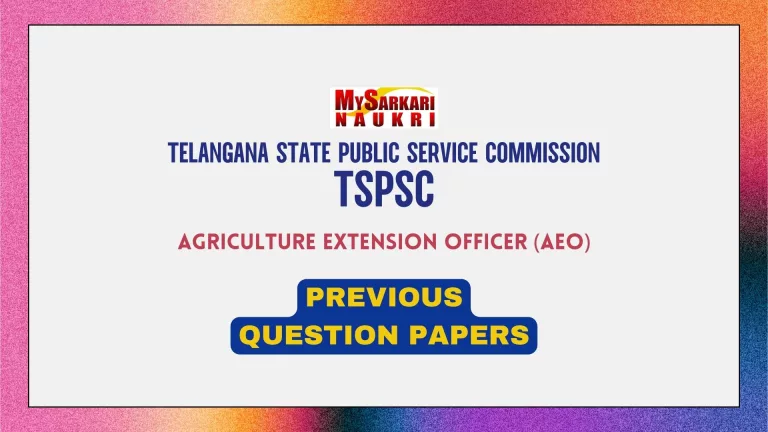 TSPSC AEO Previous Question Papers