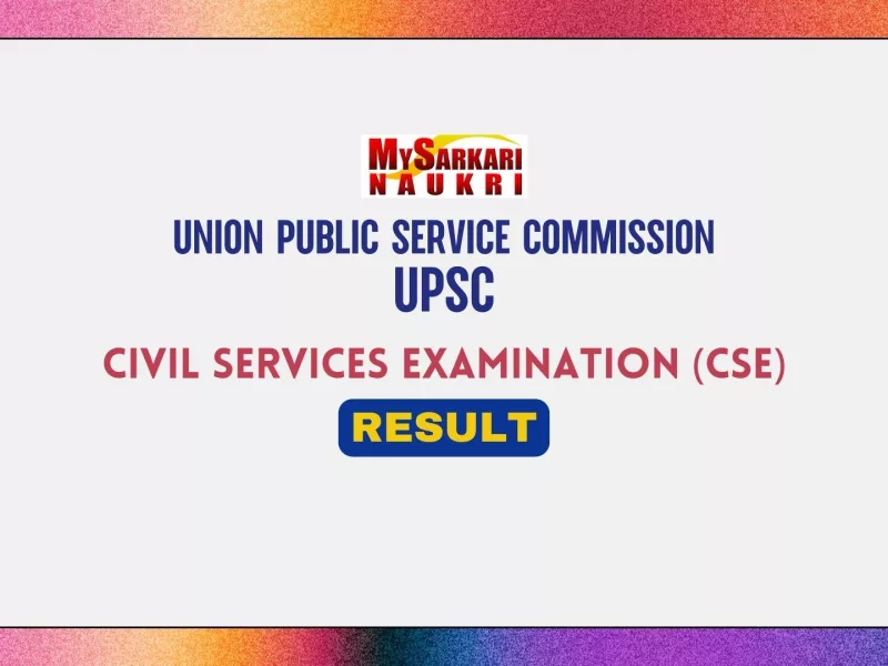 UPSC CSE Result