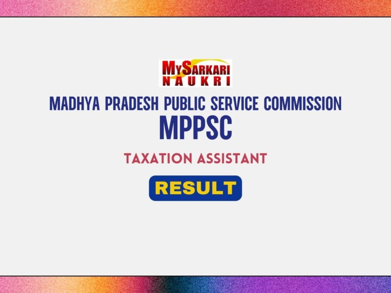 MPPSC Taxation Assistant Result