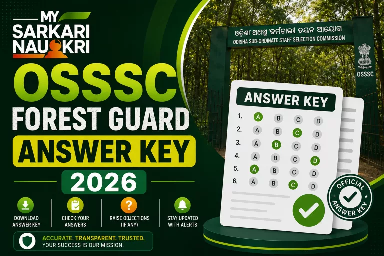 OSSSC Forest Guard Answer Key 2026