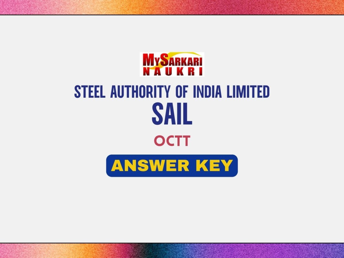 SAIL OCTT Answer Key