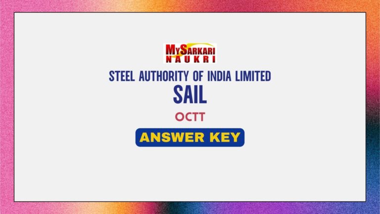 SAIL OCTT Answer Key