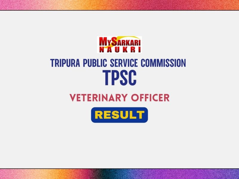 TPSC Veterinary Officer Result