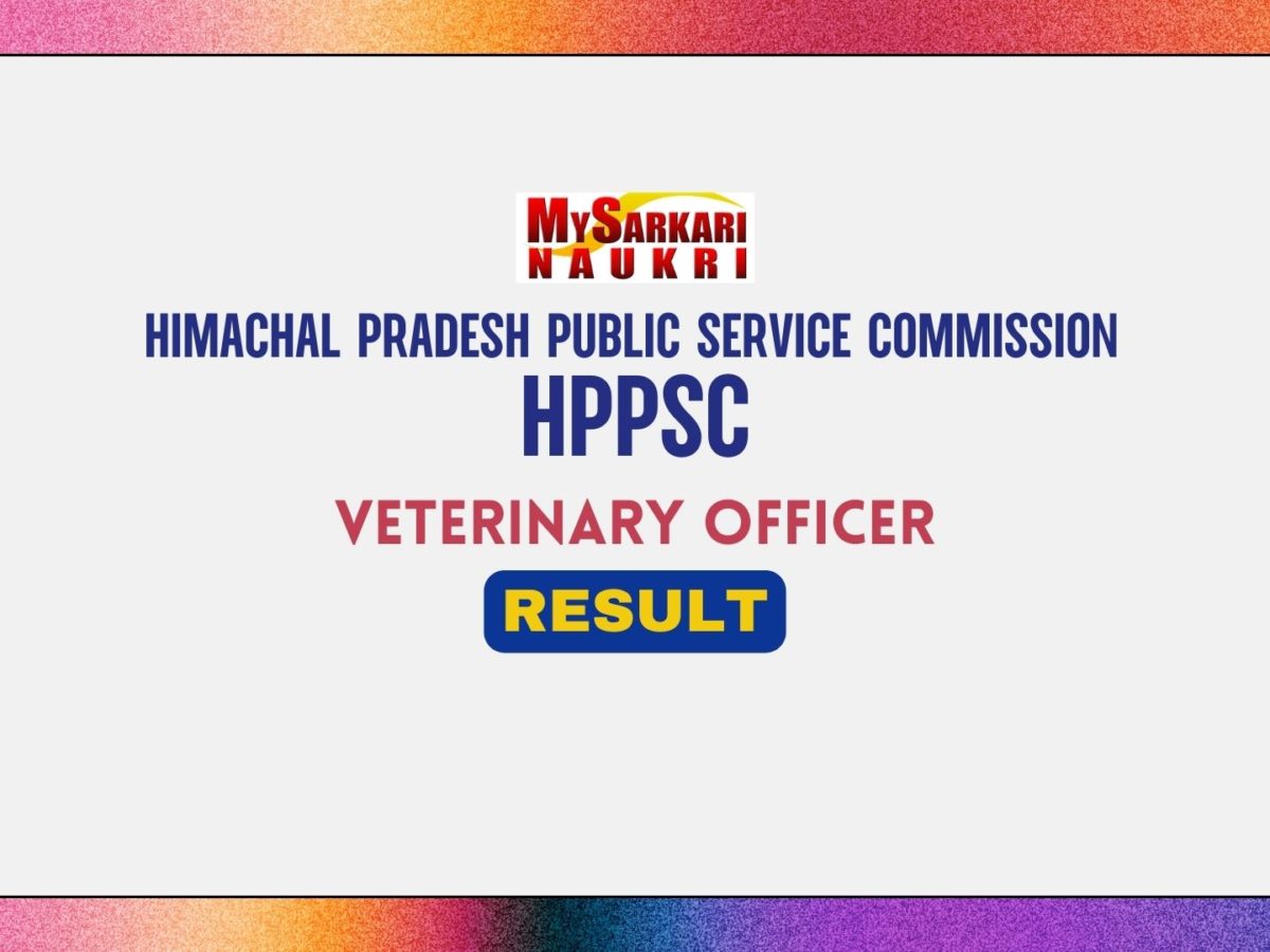 HPPSC Veterinary Officer Result