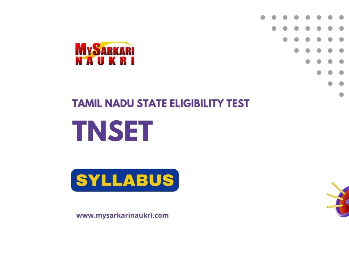 TNSET Syllabus