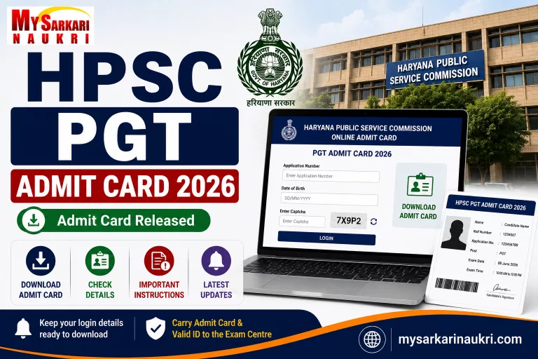 HPSC PGT Admit Card 2026