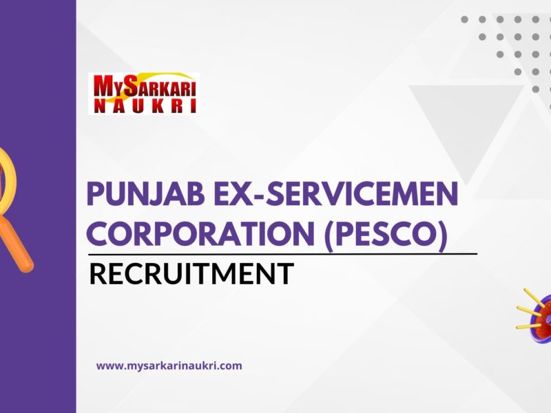 Punjab Ex-servicemen Corporation (PESCO)