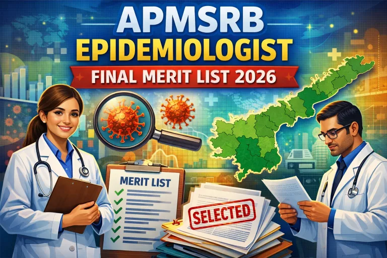 APMSRB Epidemiologist Final Merit List 2026