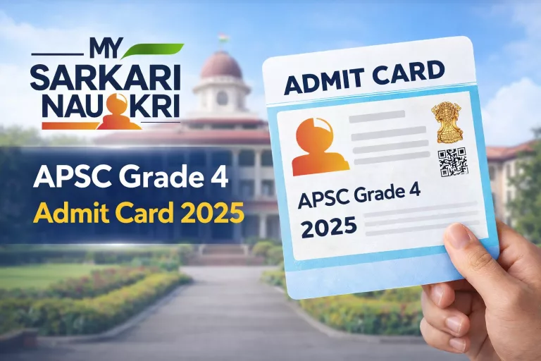 APSC Grade 4 Admit Card 2025