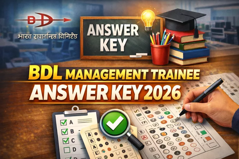 BDL Management Trainee Answer Key 2026