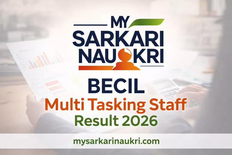 BECIL Multi Tasking Staff Result 2026