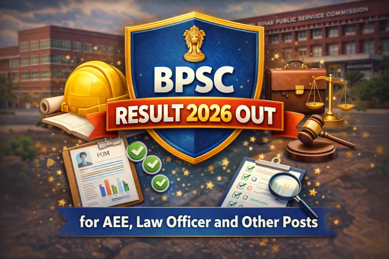 BPSC Result 2026 OUT for AEE, Law Officer and Other Posts