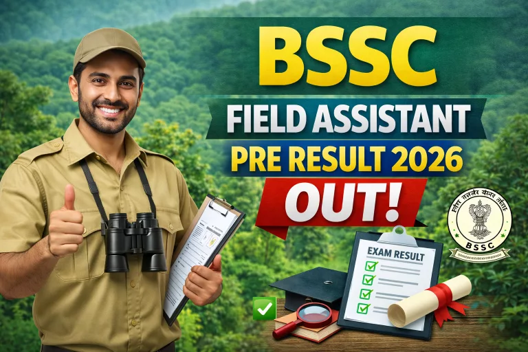 BSSC Field Assistant Pre Result 2026