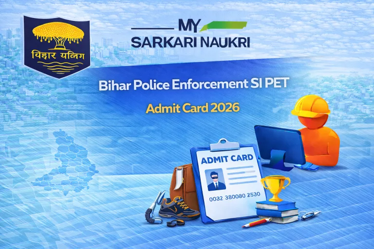 Bihar Police Enforcement SI PET Admit Card 2026