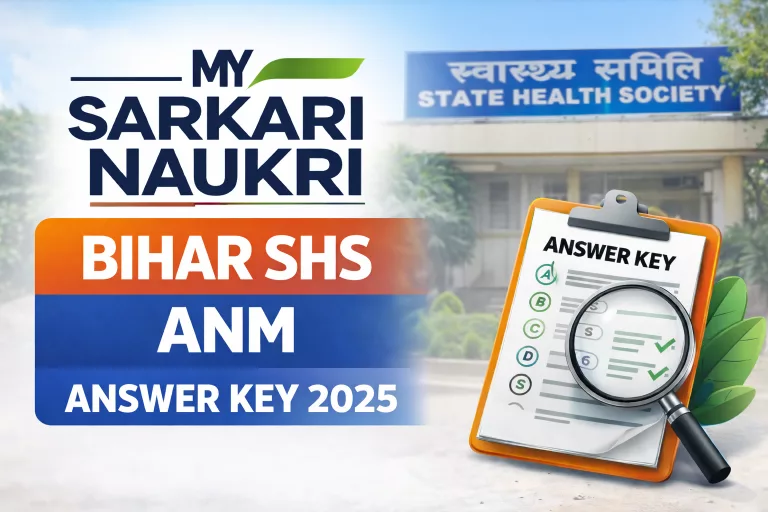 Bihar SHS ANM Answer Key 2025