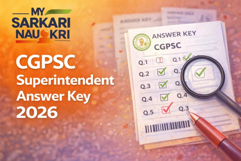 CGPSC Superintendent Answer Key 2026