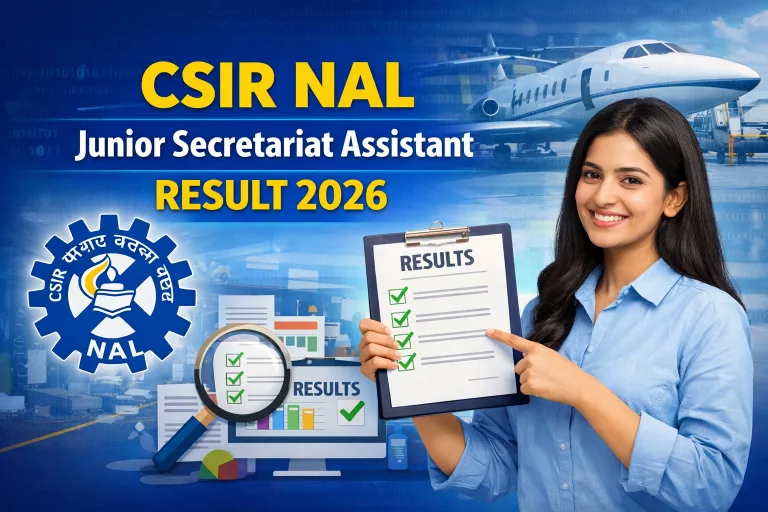 CSIR NAL Junior Secretariat Assistant Result 2026