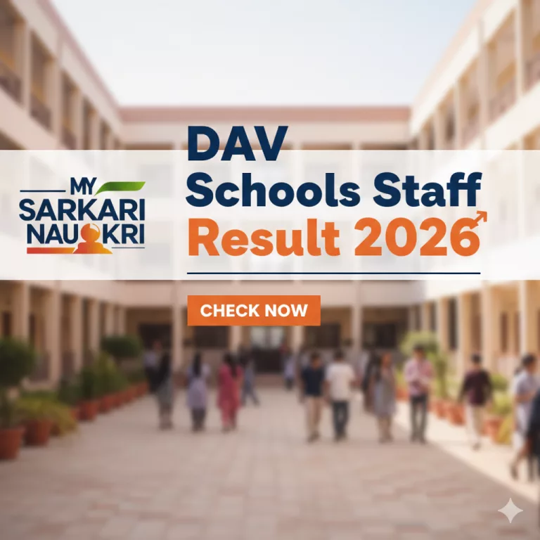 DAV Schools Staff Result 2026