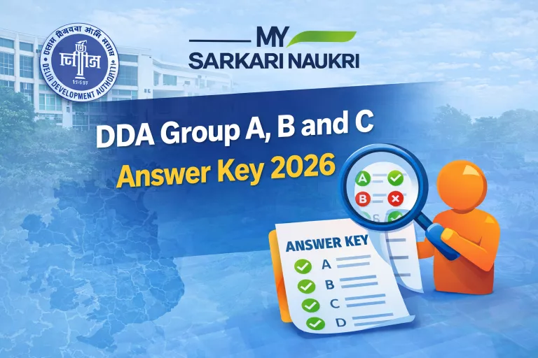 DDA Group A, B and C Answer Key 2026