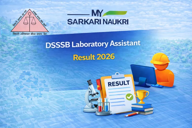 DSSSB Laboratory Assistant Result 2026