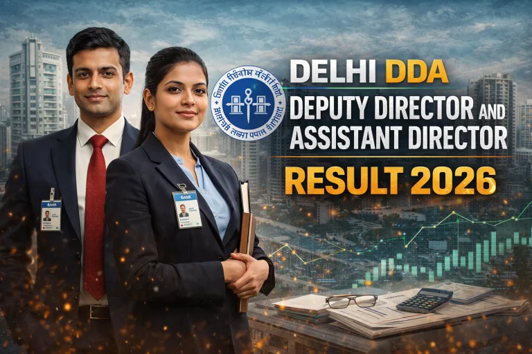 Delhi DDA Deputy Director and Assistant Director Result 2026