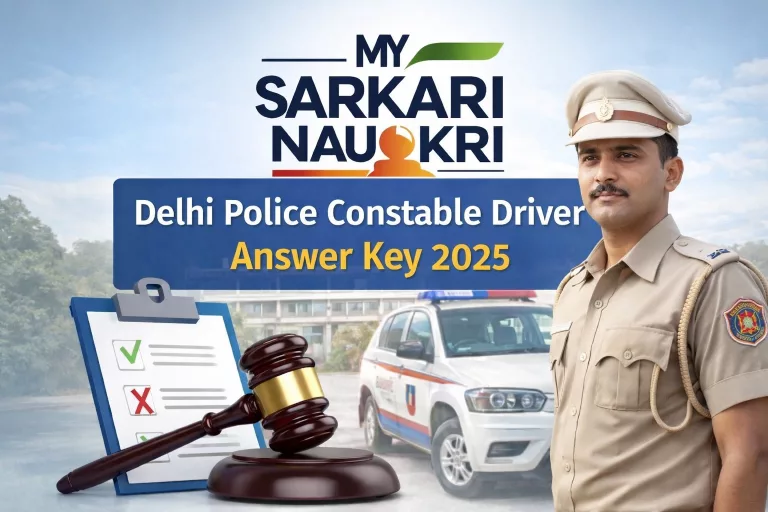 Delhi Police Constable Driver Answer Key 2025