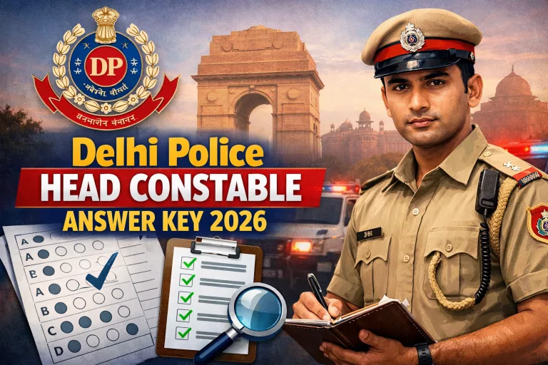 Delhi Police Head Constable Answer Key 2026