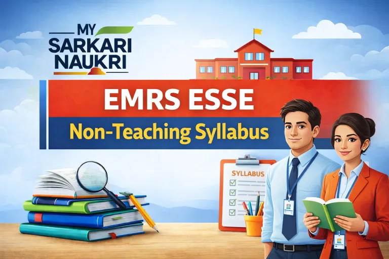 EMRS ESSE Non-Teaching Syllabus