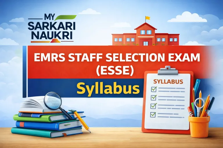 EMRS Staff Selection Exam (ESSE) Syllabus