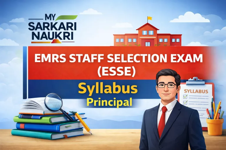 EMRS STAFF SELECTION EXAM (ESSE) Syllabus-Principal