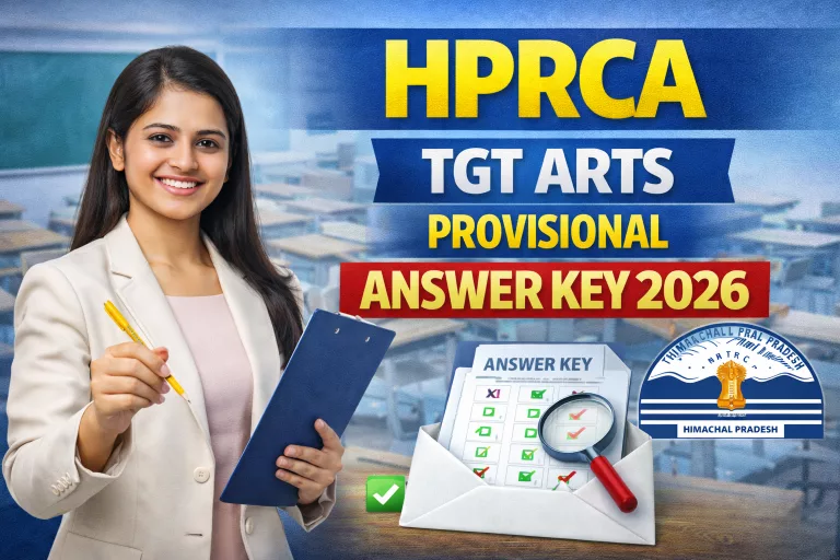 HPRCA TGT Arts Provisional Answer Key 2026