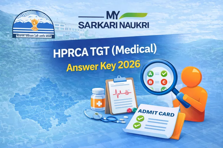 HPRCA TGT (Medical) Answer Key 2026