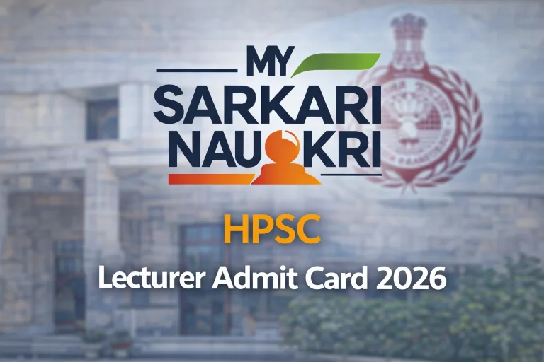 HPSC Lecturer Admit Card 2026