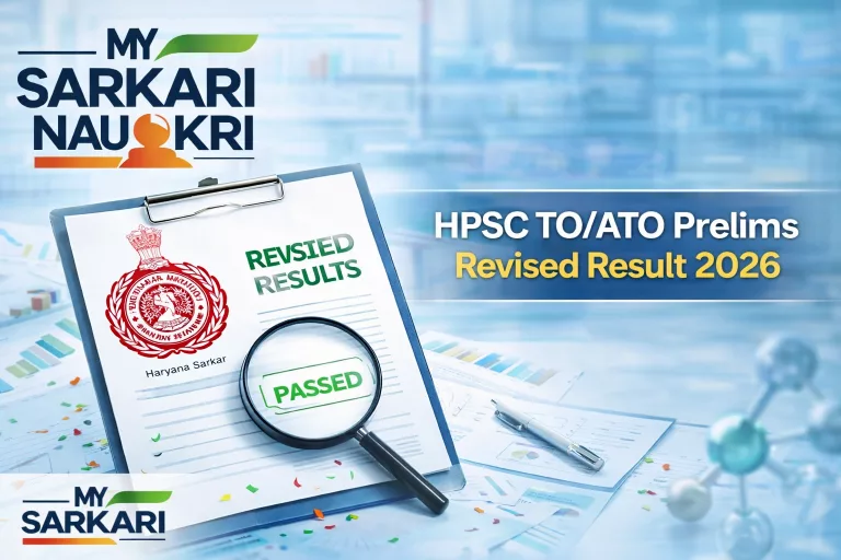 HPSC TO/ ATO Prelims Revised Result 2026