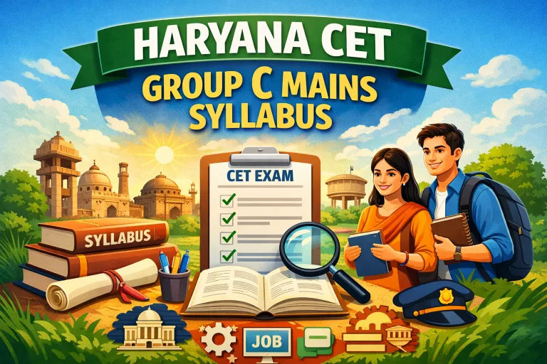 Haryana CET Group C Mains Syllabus
