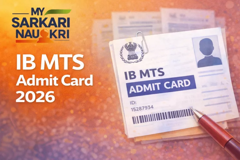 IB MTS Admit Card 2026