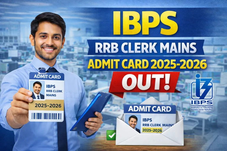 IBPS RRB Clerk Mains Admit Card 2025-2026