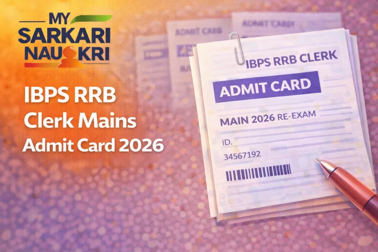 IBPS RRB Clerk Mains Admit Card 2026