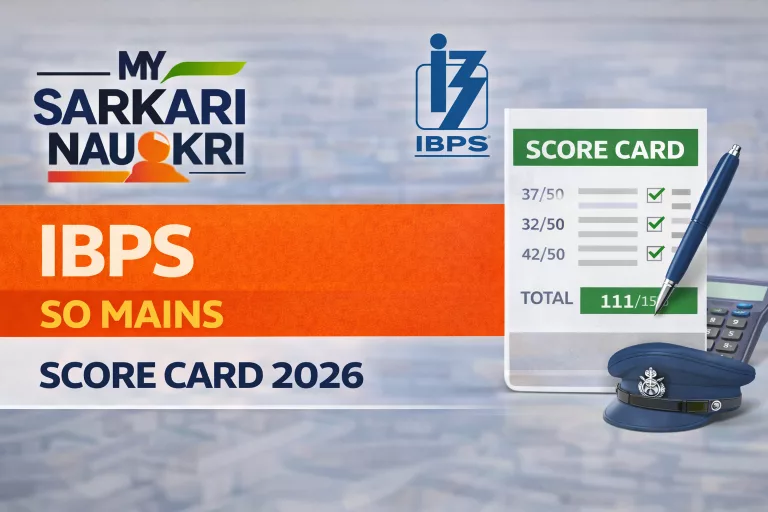 IBPS SO Mains Score Card
