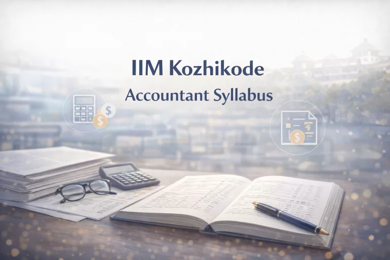 IIM Kozhikode Accountant Syllabus