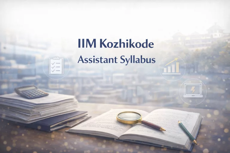 IIM Kozhikode Assistant Syllabus