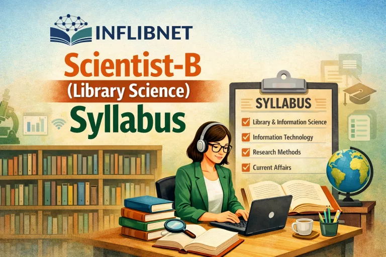 INFLIBNET Scientist-B (Library Science) Syllabus