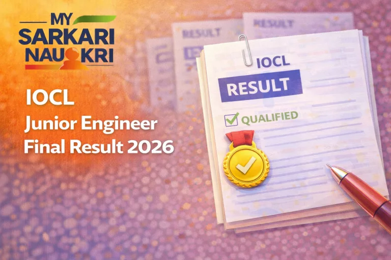 IOCL Junior Engineer Final Result 2026