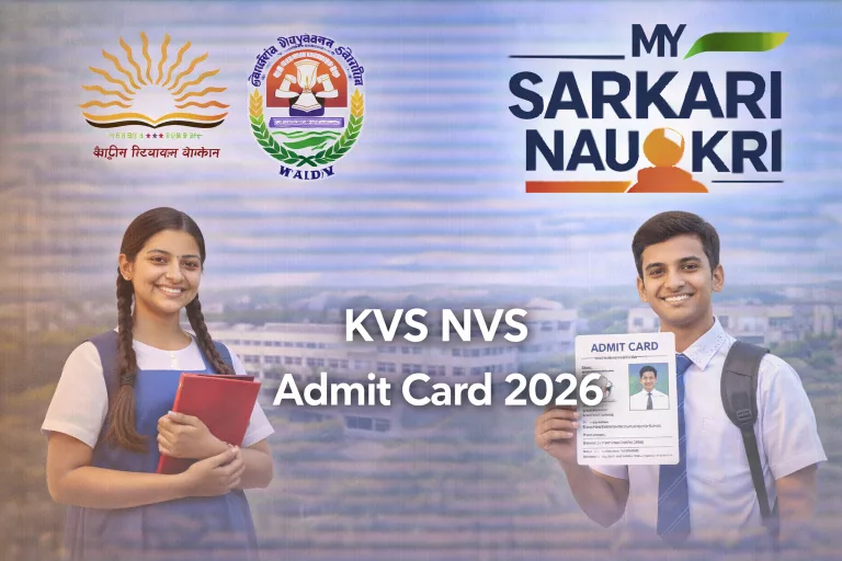 KVS NVS Admit Card 2026