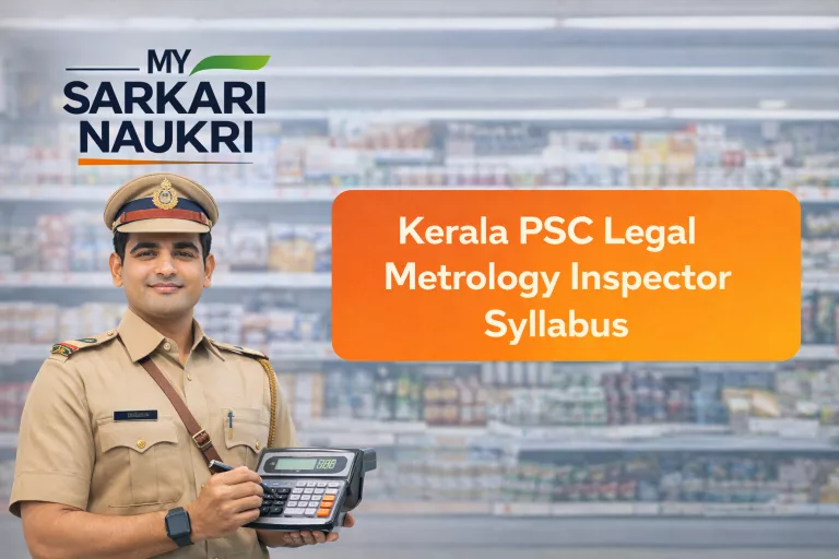 Kerala PSC Legal Metrology Inspector Syllabus