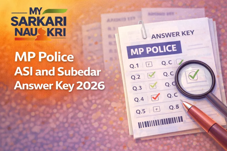MP Police ASI and Subedar Answer Key 2026